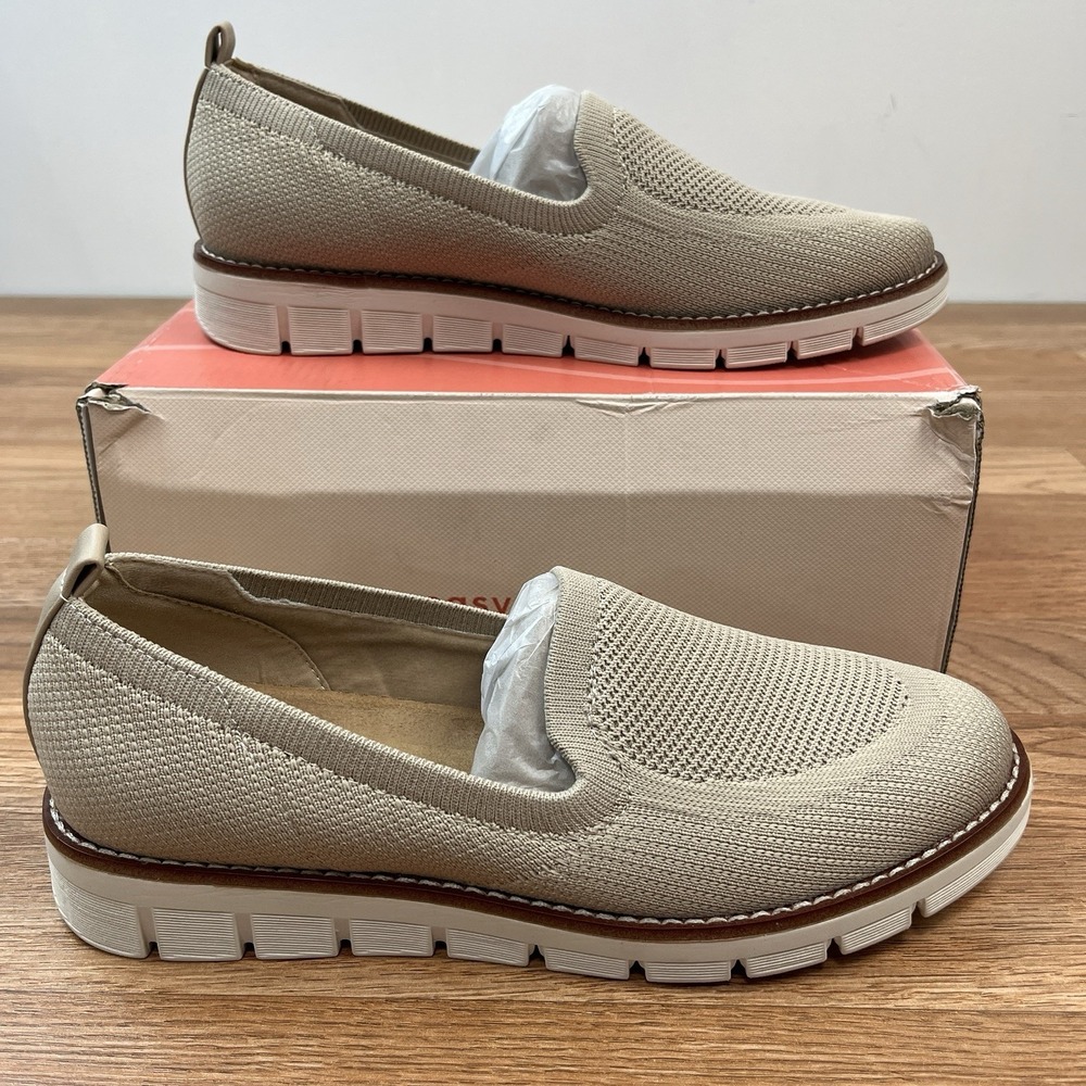 Women's Beige Slip-On Loafers
